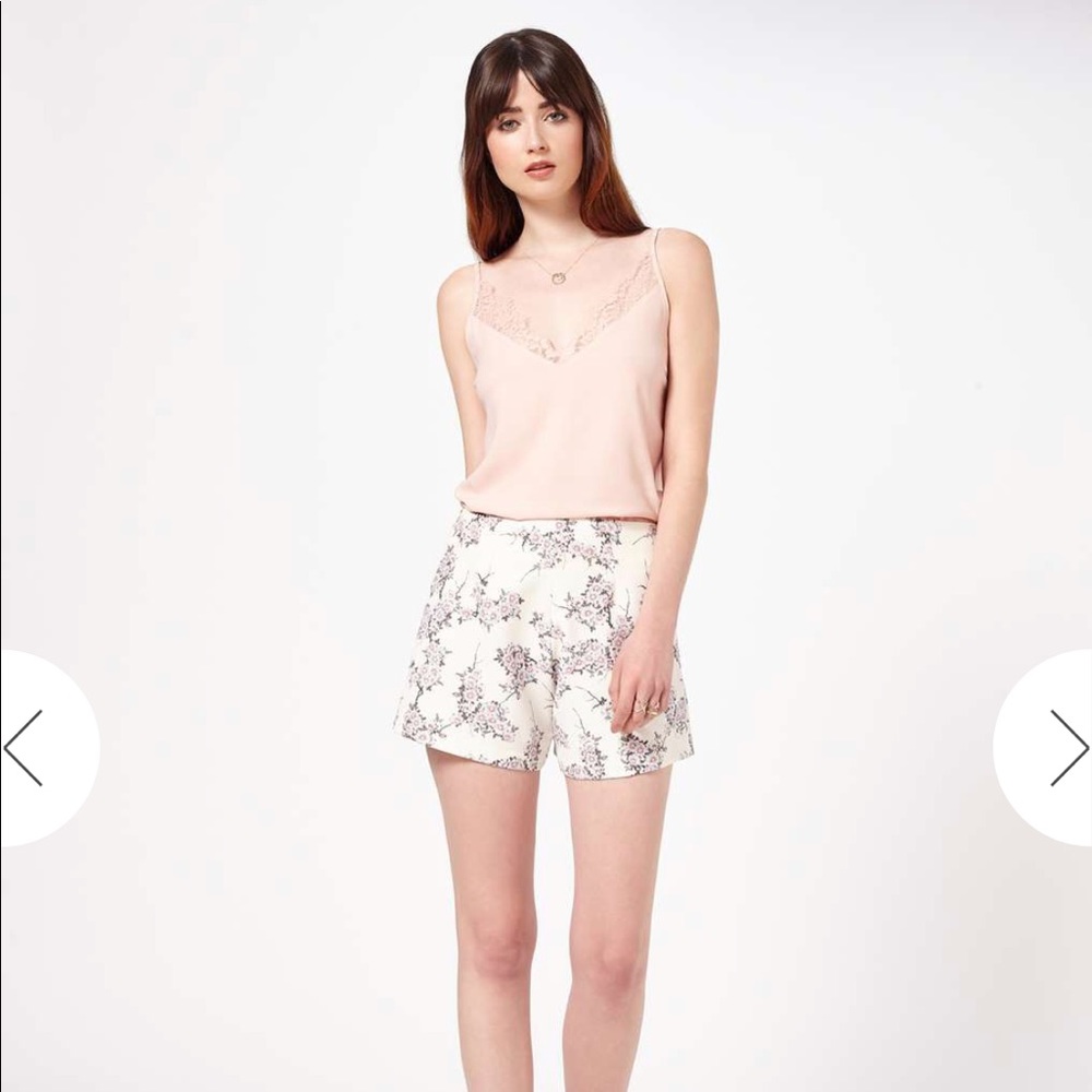 Miss Selfridge floral shorts